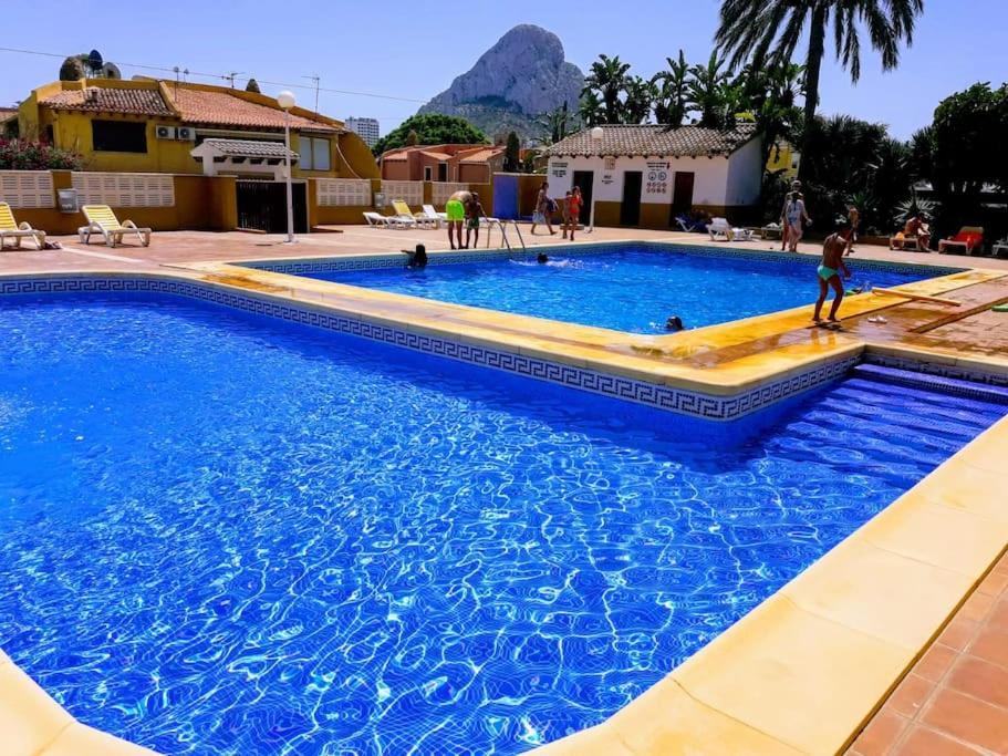Bungalow In Calpe - Swimming Pool And Tennis Court Exteriör bild